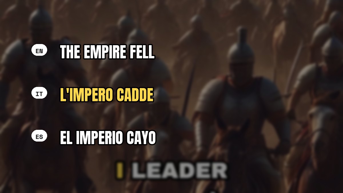 Translate captions